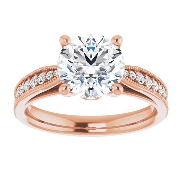 Round Engagement Ring Mounting