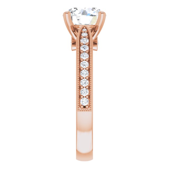 Round Engagement Ring Mounting