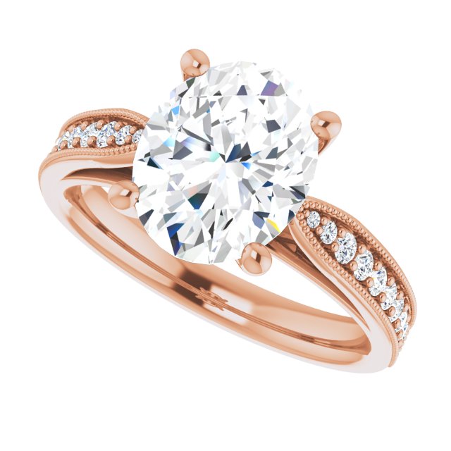 Oval Engagement Ring Mounting