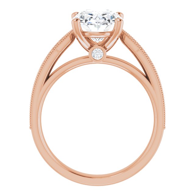 Oval Engagement Ring Mounting