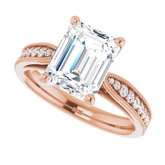 Emerald Engagement Ring Mounting