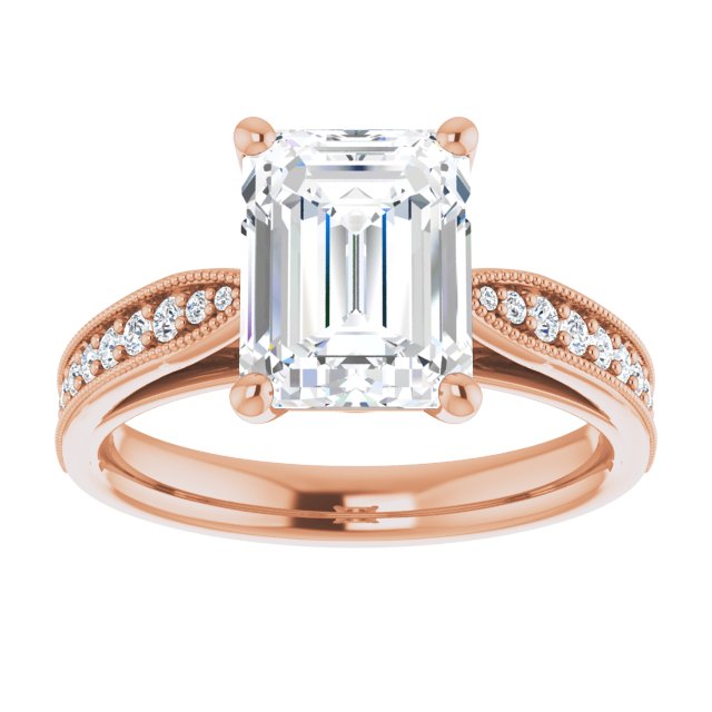 Emerald Engagement Ring Mounting