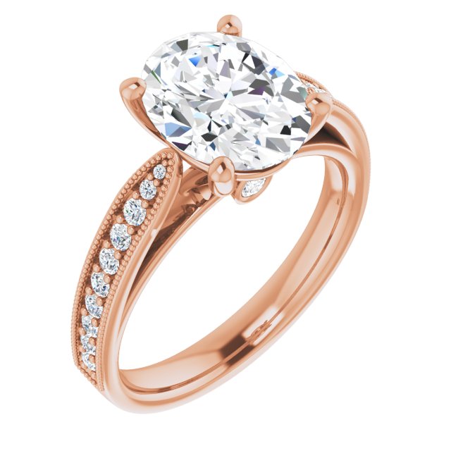 Oval Engagement Ring Mounting