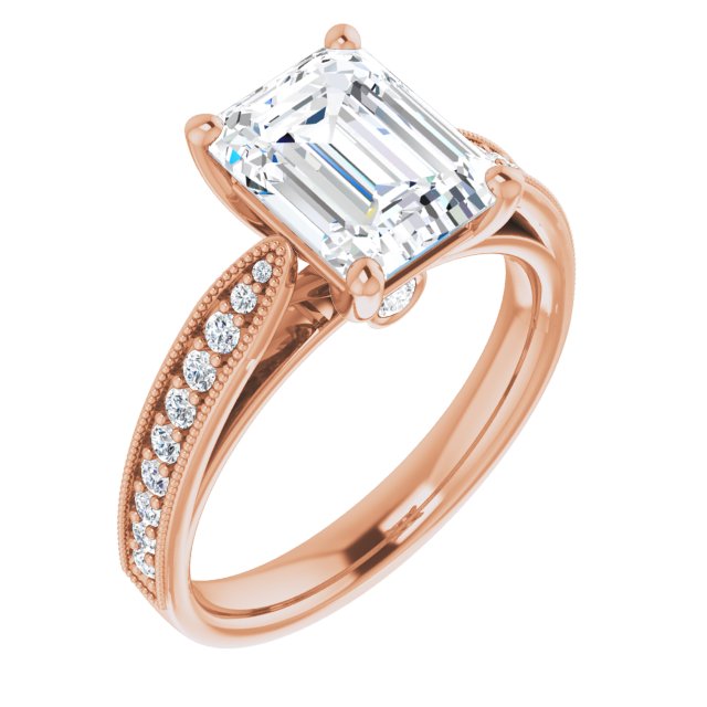 Emerald Engagement Ring Mounting
