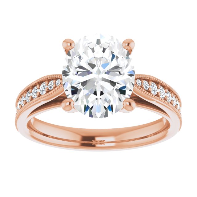 Oval Engagement Ring Mounting