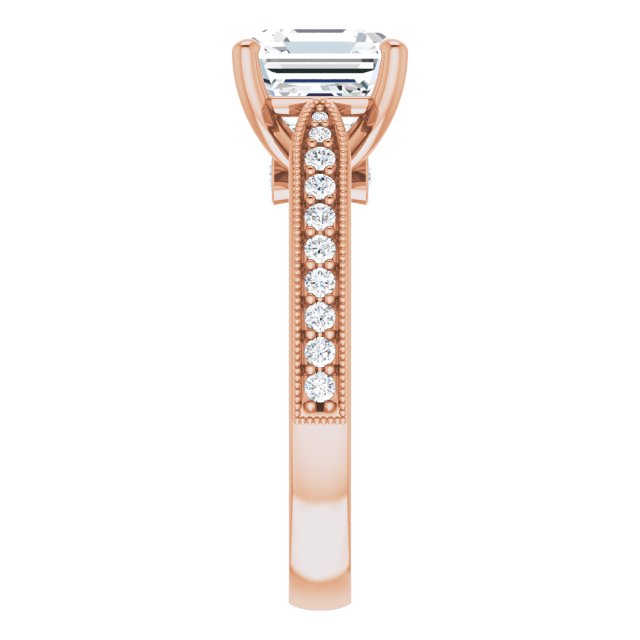 Asscher Engagement Ring Mounting