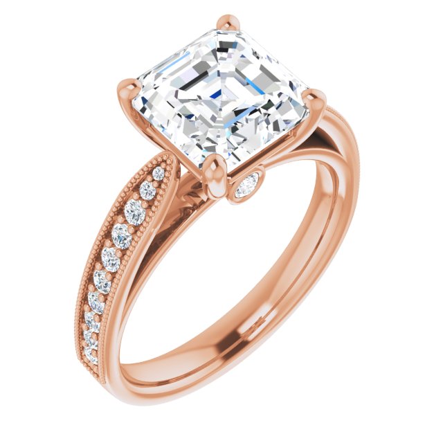Asscher Engagement Ring Mounting
