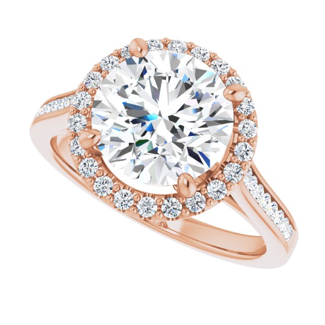 Round Engagement Ring Mounting