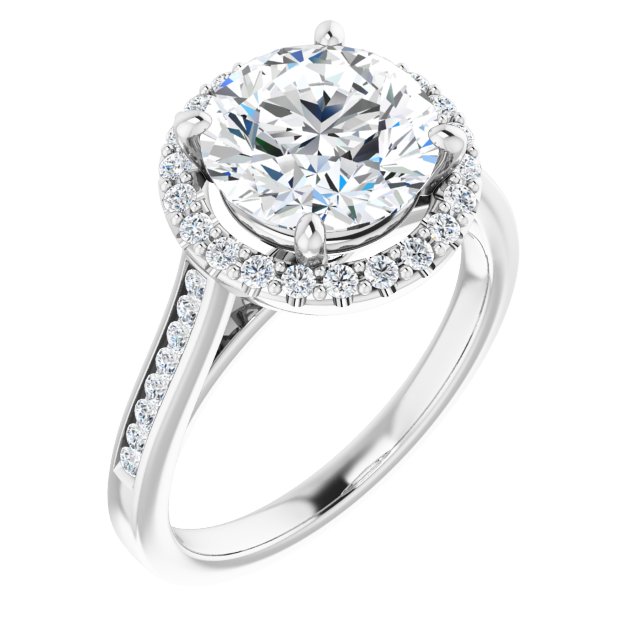 Round Engagement Ring Mounting