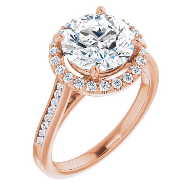Round Engagement Ring Mounting