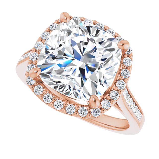 Cushion Engagement Ring Mounting