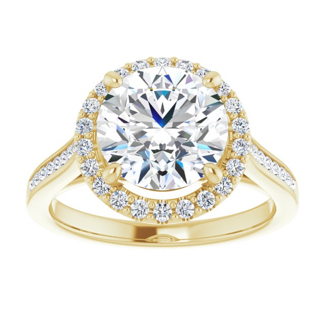 Round Engagement Ring Mounting