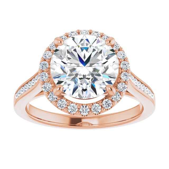 Round Engagement Ring Mounting
