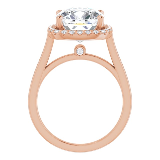 Cushion Engagement Ring Mounting