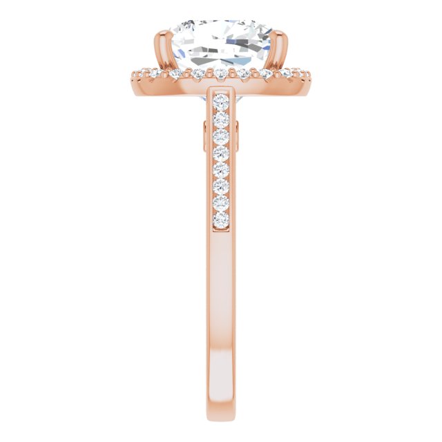 Cushion Engagement Ring Mounting
