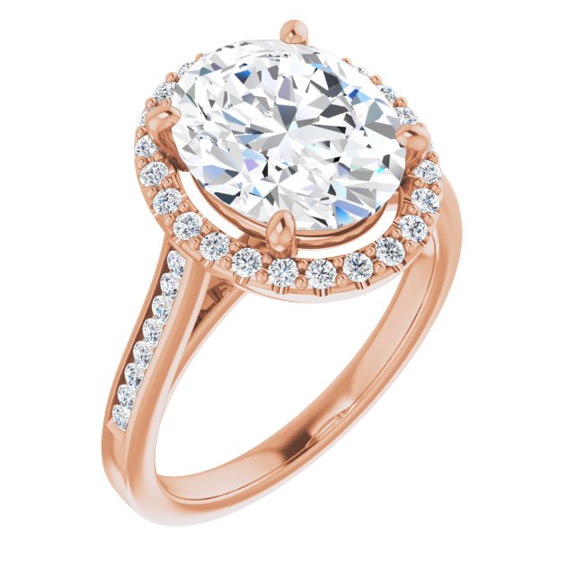 Oval Engagement Ring Mounting