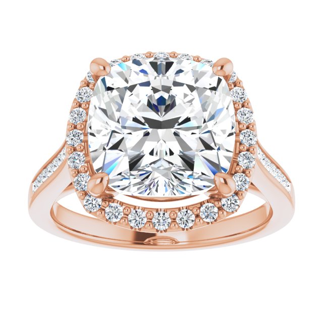 Cushion Engagement Ring Mounting