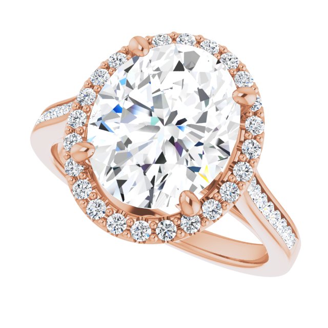Oval Engagement Ring Mounting