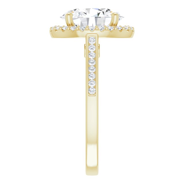 Oval Engagement Ring Mounting
