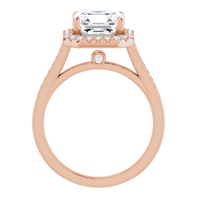 Asscher Engagement Ring Mounting