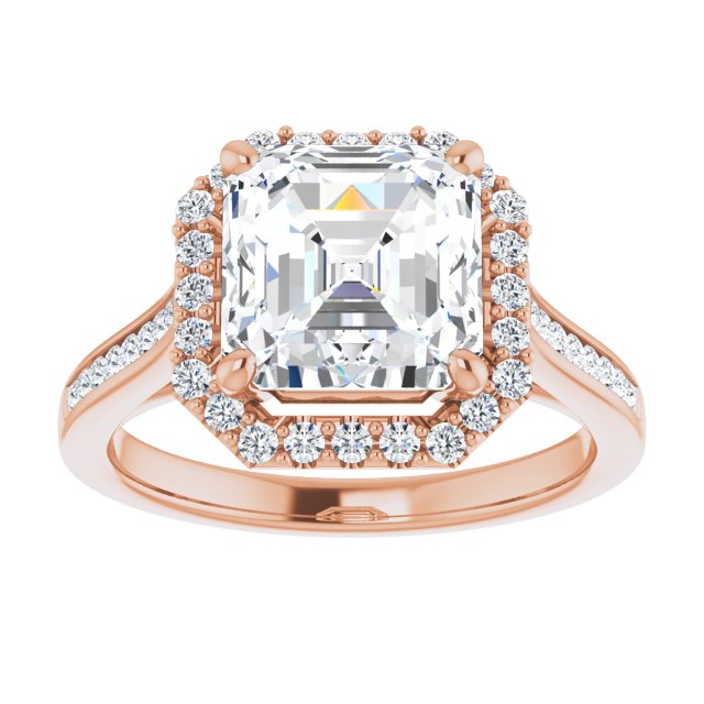 Asscher Engagement Ring Mounting