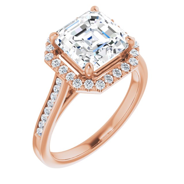 Asscher Engagement Ring Mounting