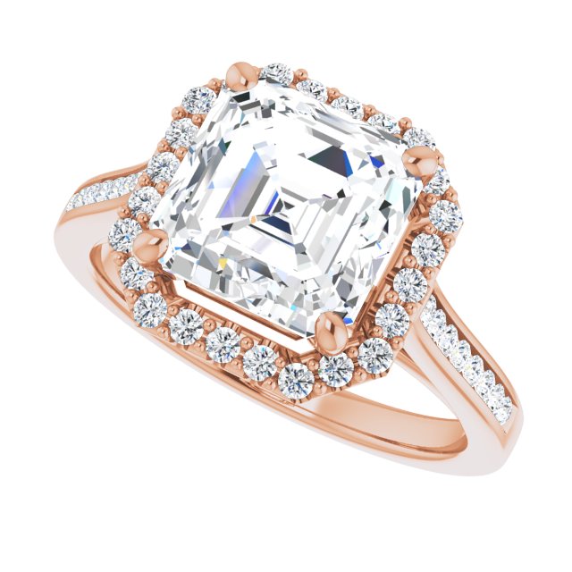 Asscher Engagement Ring Mounting