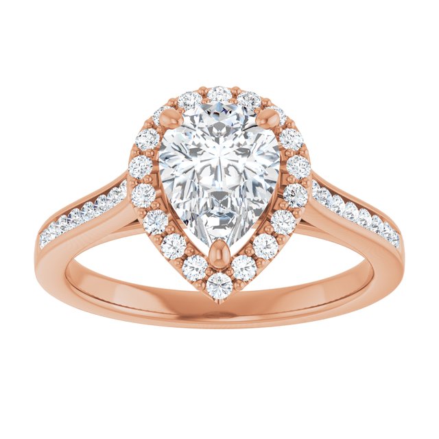 Pear Engagement Ring Mounting