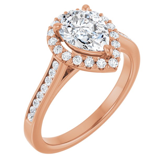 Pear Engagement Ring Mounting
