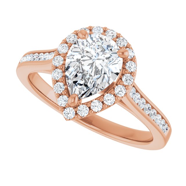 Pear Engagement Ring Mounting