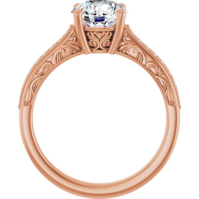 Round Engagement Ring Mounting