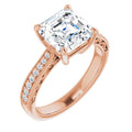 Asscher Engagement Ring Mounting