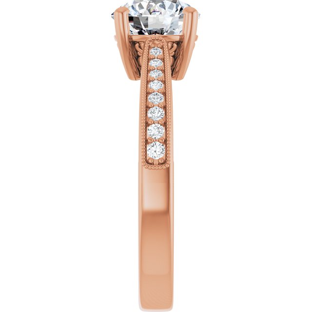 Round Engagement Ring Mounting