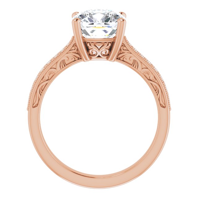 Cushion Engagement Ring Mounting