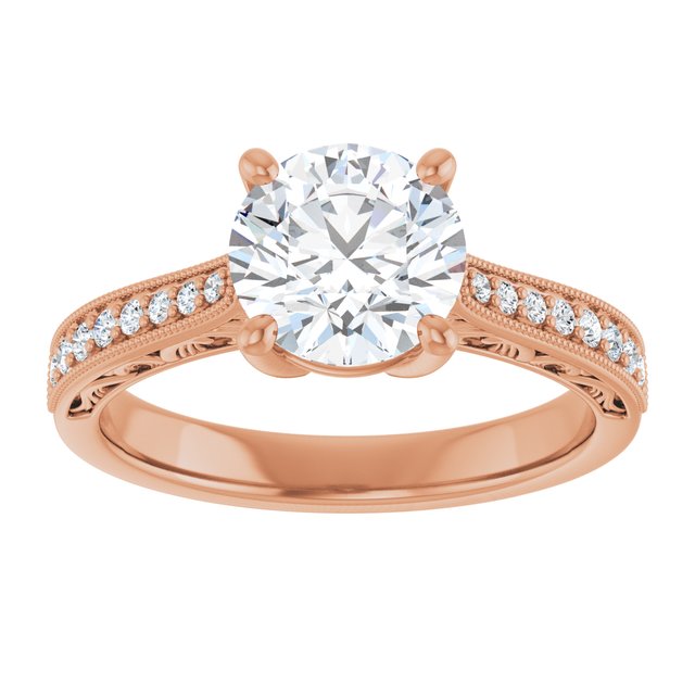 Round Engagement Ring Mounting