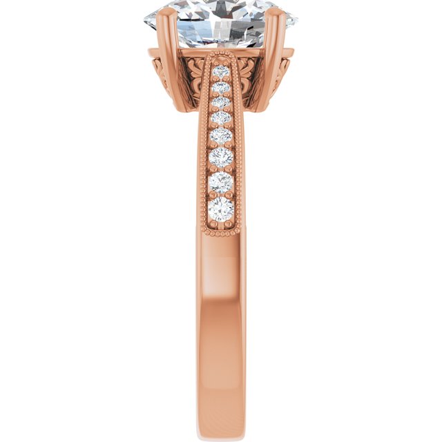 Oval Engagement Ring Mounting