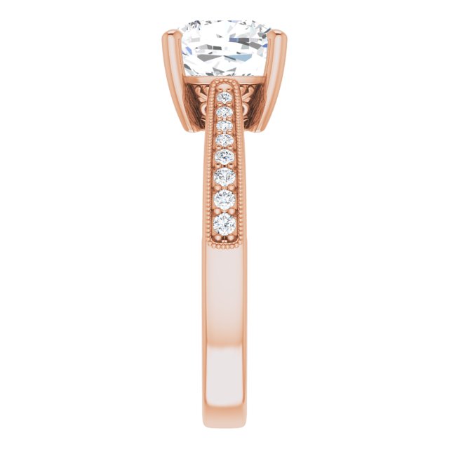 Cushion Engagement Ring Mounting