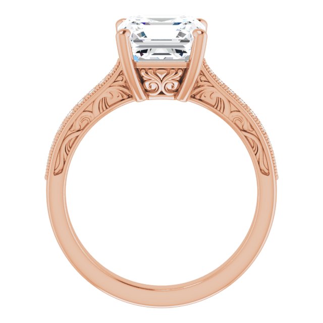 Asscher Engagement Ring Mounting