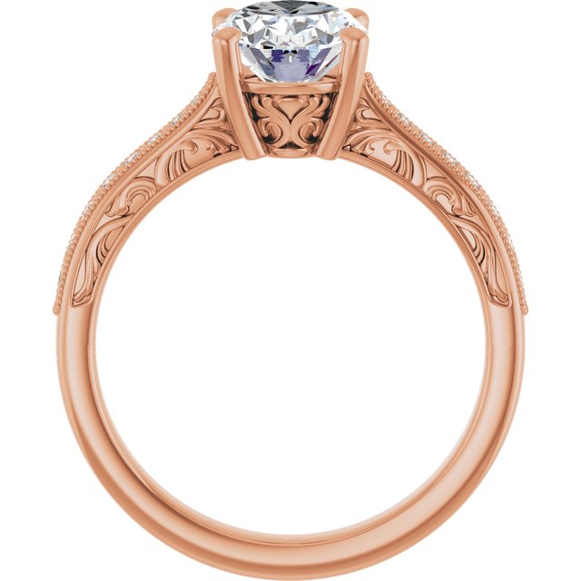 Emerald Engagement Ring Mounting
