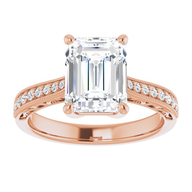 Emerald Engagement Ring Mounting