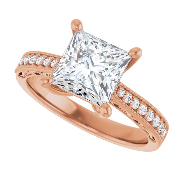 Square Engagement Ring Mounting