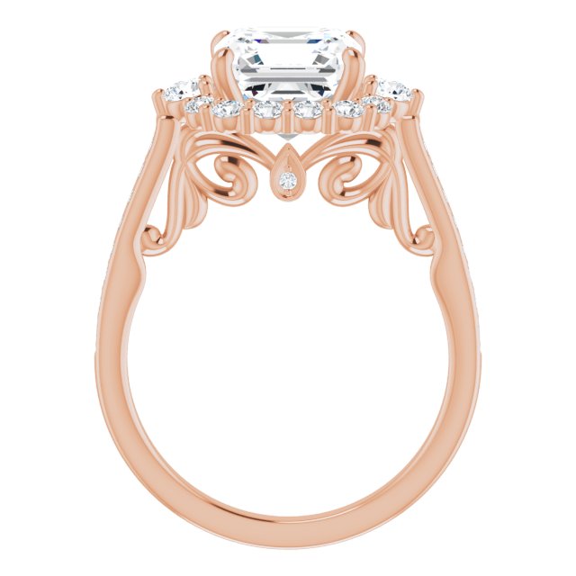 Asscher Engagement Ring Mounting