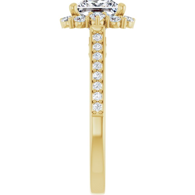 Square Engagement Ring Mounting