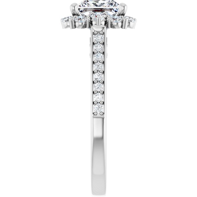 Square Engagement Ring Mounting