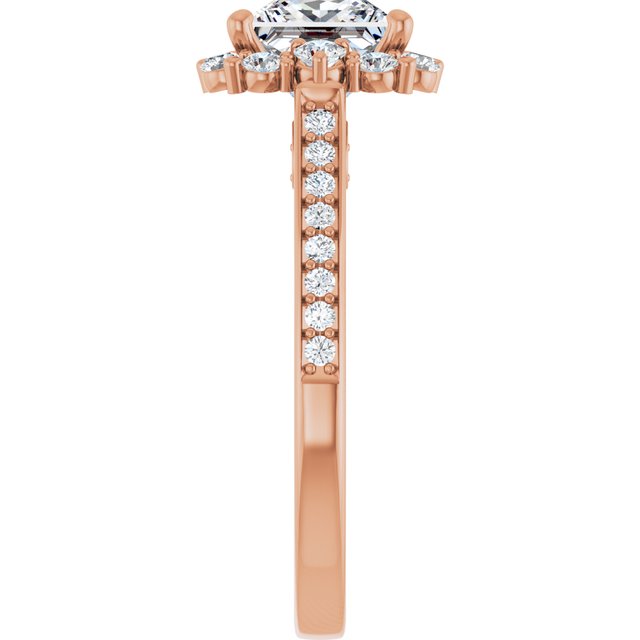 Square Engagement Ring Mounting