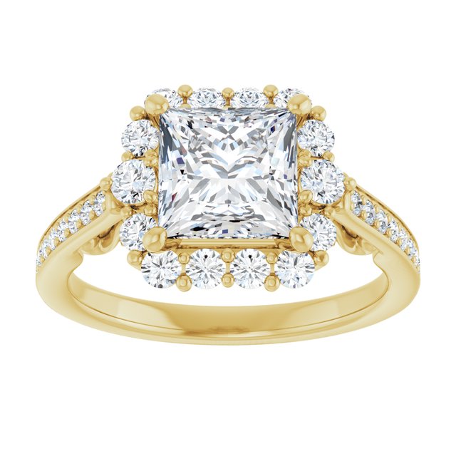 Square Engagement Ring Mounting