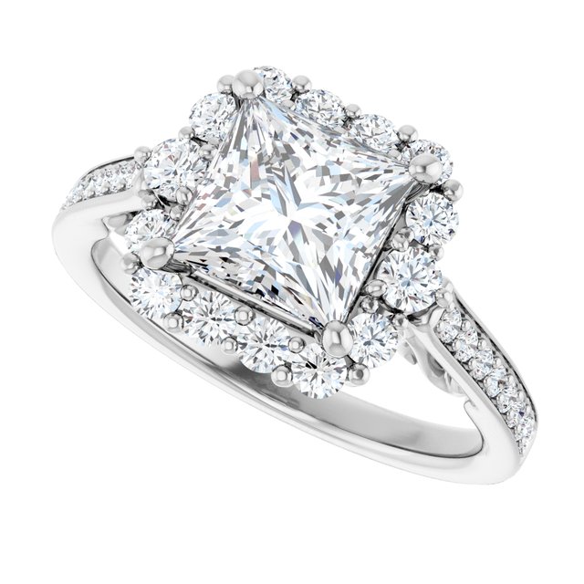 Square Engagement Ring Mounting