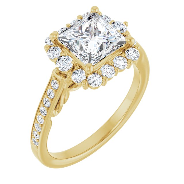 Square Engagement Ring Mounting