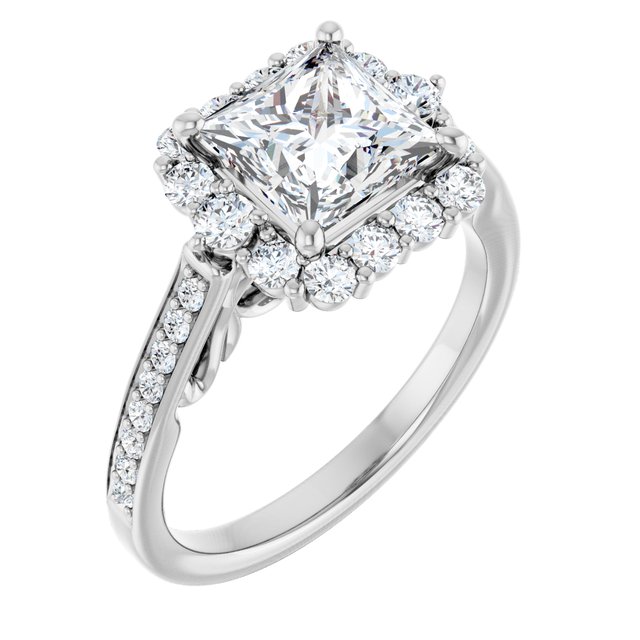 Square Engagement Ring Mounting