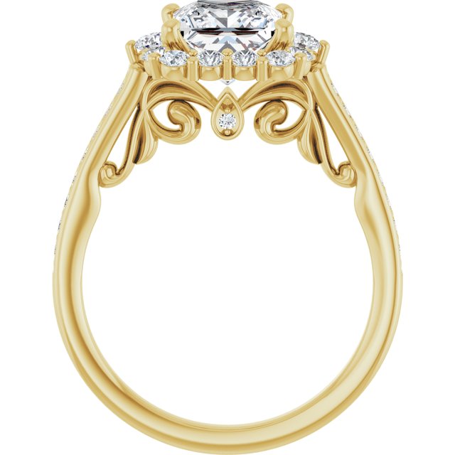 Square Engagement Ring Mounting